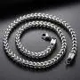 LuxglitterLin Miami Cuban Link Chain Necklace for Men Women 4mm to 6mm Wide 18''-30'' long Curb Chain Stainless Steel Hip Hop Jewelry LuxglitterLin Miami Cuban Link Chain Necklace for Men Women 4mm to 6mm Wide 18''-30'' long Curb Chain Stainless Steel Hip Hop Jewelry