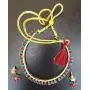Sansar India Sleek Lightweight Necklace Earrings Indian Jewelry Set for Girls and Women Sansar India Sleek Lightweight Necklace Earrings Indian Jewelry Set for Girls and Women