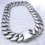 Mens Necklace Jewelry very heavy 316L Stainless Steel 24mm and 32mm width