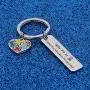 WUSUANED Autism Awareness Puzzle Piece Keychain Why Fit in When You were Born to Stand Out Gift for Autistic