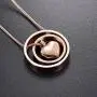 memorial jewelry Forever in My Heart,No Longer by My Side Cremation Pet Urn Necklace Screw Opens and Lock Ashes Pendant Jewelry for Dog Cat