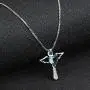 Birthstone Necklaces Cross Necklace for Women Girls Cubic Zirconia Angel Wing Birthstone Heart Charm Pendant Necklace Gifts for Valentine Birthstone Necklaces Cross Necklace for Women Girls Cubic Zirconia Angel Wing Birthstone Heart Charm Pendant Necklace Gifts for Valentine