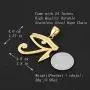 HZMAN CZ Eye of Horus Egypt Protection Pendant on Stainless steel Necklace Ancient Egyptian Symbol of Protection HZMAN CZ Eye of Horus Egypt Protection Pendant on Stainless steel Necklace Ancient Egyptian Symbol of Protection