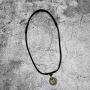 Heavens Tvcz Fine Carved Round Donut Round Green Stone Real Good Fortune Pendant Jewelry with Necklace Rope Handmade Success Promote Very Luckly Love Wealth and Healthy