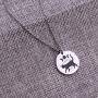 Moon Phase Witchcraft Black Cat Necklace Launar Phase Necklace