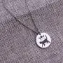 Moon Phase Witchcraft Black Cat Necklace Launar Phase Necklace