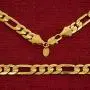 LIFETIME JEWELRY 9mm Figaro Chain Necklace 24k Real Gold Plated for Men and Teen LIFETIME JEWELRY 9mm Figaro Chain Necklace 24k Real Gold Plated for Men and Teen
