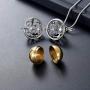 Cremation Jewelry Urn Pendant Necklace with Hollow Urn Cremation Jewelry for Ashes Lotus Flower Shape Cremation Jewelry Urn Pendant Necklace with Hollow Urn Cremation Jewelry for Ashes Lotus Flower Shape