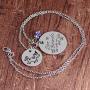 Luvalti “She Believed She Could So She Did” Round Pendant Necklace - Motivational Jewelry Gift - Family and Friends Jewelry