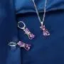 Almusen Little cat Jewelry Set for Women Plating Cubic Zirconia Earrings and Necklace Set Valentines Jewelry Gift Birthday Gift for Mom Women Wife Girls Her