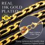 U7 Stainless Steel Figaro Chain|Width 3mm-12mm|Length 16 Inch to 32 Inch|Italian Style Flat Link Necklace for Men and Women, Gift Box Packed