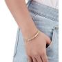 Lavencious Hinged Bangle Bracelet 4mm CZ Single Row Prong Rhodium Plated 7''