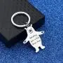 WUSUANED Long Distance Hug Token Jewelry Sending You A Big Bear Hug Keychain Long Distance Relationships Gift for Girlfriend Boyfriend