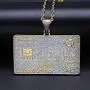 TOPGRILLZ 18K Gold Plated Custom Iced Out Credit V Card Pendant Necklace Personalized Name Chain for Men Women Charm Gifts TOPGRILLZ 18K Gold Plated Custom Iced Out Credit V Card Pendant Necklace Personalized Name Chain for Men Women Charm Gifts
