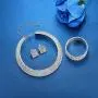 mecresh Wedding Bridal 1/2/3/4/5Row Rhinestone Crystal Jewelry Sets for Women(1 Earrings&Necklace&Bracelet) mecresh Wedding Bridal 1/2/3/4/5Row Rhinestone Crystal Jewelry Sets for Women(1 Earrings&Necklace&Bracelet)