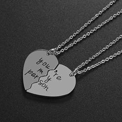 JJTZX You Are My Person Greys Anatomy Inspired Charm Expandable Stainless Steel Wire Bangle Bracelet Puzzle Piece Keychains Best Friends Gift