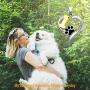 Dog Paw Print Pendant Necklace Pet Lovers 925 Sterling Silver Cute Puppy Love Heart Claw Charm Necklace for friend women girl