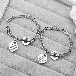 G-Ahora Aunt and Niece Bracelet Set The Love Between Aunt and Niece is Forever Gift for Aunt Jewelry from Niece