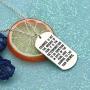 CAROMAY Pendant Necklace Inspirational Graduation Gift Courage is Not The Absence of Fear for Men Women Son Girls