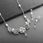Mariell Freshwater Pearl and Crystal Wedding Jewelry Set for Brides - Handmade Necklace and Earrings