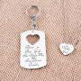 ELOI Father Daughter Gifts, Daddys Girl Necklace, Gift for Daughter,Theres This Girl Who Stole My Heart She Calls Me Daddy Keychain Christmas Fathers Day Jewelry Set