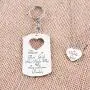 ELOI Father Daughter Gifts, Daddys Girl Necklace, Gift for Daughter,Theres This Girl Who Stole My Heart She Calls Me Daddy Keychain Christmas Fathers Day Jewelry Set