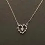 14k gold-plated inlaid cubic zirconia round low-sensitivity ladies necklace earrings set, fashion trend does not fall off