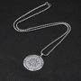 VASSAGO The Second Pentacle of Jupiter Key of Solomon Seal Pendant Necklace Stainless Steel Kabbalah Pagan Talisman Jewelry for Men and Women