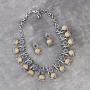 Aheli Indian Traditional Jewelry Trible Oxidized Necklace Earring Set Bollywood Bohemian Fashion for Women