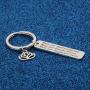 WUSUANED Buddhist Inspirational Quote Keychain What You Think You Become Buddha Jewelry Inspirational Gift