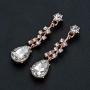 HapiBuy Crystal Bridal Jewelry Set Womens Rhinestone Necklace and Earrings Sets for Bride Bridesmaid Wedding Prom Party Accessories