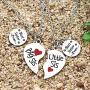 JQFEN Best Sister Ever Big Sister Little Sister Pendants Necklaces Friend Daughter Heart Necklace Jewelry
