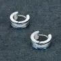 Aroncent Stainless Steel 8 Pairs Mens Small Hoop Huggie Hinged Earrings Set 4mm Aroncent Stainless Steel 8 Pairs Mens Small Hoop Huggie Hinged Earrings Set 4mm