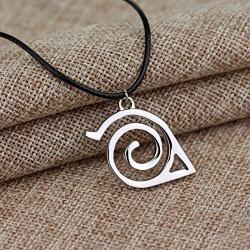 KANGSHUN Red Naruto Akatsuki Necklace Keychian Jewelry Naruto Cosplay Chain Pendant Tsunade Uzumaki Charms Anime Shippuden Cosplay