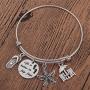 Gzrlyf Flip Flops Bracelet Bangle Vacation Bracelet Summer Beach Jewelry Life is Better in Flip Flops Bracelet Beach Lover Gift