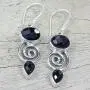 NOVICA Onyx .925 Sterling Silver Dangle Earrings Romantic Journey NOVICA Onyx .925 Sterling Silver Dangle Earrings Romantic Journey
