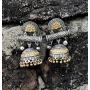 Aheli Indian Ethnic Oxidized Dangle Jhumki Earrings Set Tribal Gypsy Designer Bollywood Casual Wear Antique Jewelry for Women