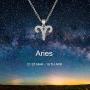 Zodiac Sign Necklace CZ Horoscope Zodiac 12 Constellation Pendant Necklace Birthday Gift for Women Astrology Jewelry