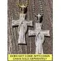 Harlembling Solid 925 Sterling Silver Iced Cross Pendant - Mens - 2.25'' - Fits Up to 5mm Chains! Harlembling Solid 925 Sterling Silver Iced Cross Pendant - Mens - 2.25'' - Fits Up to 5mm Chains!