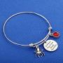 KUIYAI with Great Power Comes Great Responsibility Bracelet with Spider Charm Spiderman Quote Bangle Marvel Movie Gift Inspiration Jewelry