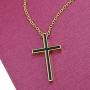 FaithHeart Cross Necklace, Stainless Steel/Gold Plated Christian Jewelry Church Baptism Gift Cross Pendant Necklaces for Men Women, Customize Available (Send Gift Box)