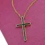FaithHeart Cross Necklace, Stainless Steel/Gold Plated Christian Jewelry Church Baptism Gift Cross Pendant Necklaces for Men Women, Customize Available (Send Gift Box)