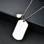 To my daughter from mom Stainless Steel Dog Tag Letters''To my daughter never forget how.love mom'' Pendant Necklace,Inspirational Gifts For daughter Jewelry