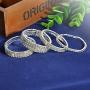 Zealmer Sparkle Multicolor Rhinestone Stackable Stretch Bracelets for Women