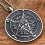 Church of Satan Jewelry The Sigil of Baphomet SAMAEL-LILITH Inverted Pentacle Pentagram Star Satanic Devil LaVeyan Satanism Wicca Witchcraft Pewter Mens Pendant Necklace charm men w Silver ball chain Church of Satan Jewelry The Sigil of Baphomet SAMAEL-LILITH Inverted Pentacle Pentagram Star Satanic Devil LaVeyan Satanism Wicca Witchcraft Pewter Mens Pendant Necklace charm men w Silver ball chain