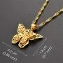 kelistom 14K Gold/18K Gold Plated Hollow Butterfly Pendant Necklace for Women Men Girls Boys, 2” Extension kelistom 14K Gold/18K Gold Plated Hollow Butterfly Pendant Necklace for Women Men Girls Boys, 2” Extension