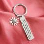 I Want to be Like a Sunflower so That ven on The Darkest Days I Will Stand Tall &Find The Sunshine Keychain for Women Men