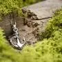 Honolulu Jewelry Company Sterling Silver Ship Anchor and Rope Necklace Pendant with 18'' Box Chain Honolulu Jewelry Company Sterling Silver Ship Anchor and Rope Necklace Pendant with 18'' Box Chain