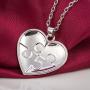 fishhook Heart Shape Autism Autistic Awareness Jigsaw Puzzle Piece Pendant Necklace