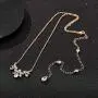 SWEETV Cubic Zirconia Wedding Bridal Backdrop Necklace for Brides, Crystal Dainty Back Necklace, Body Chain Jewelry for Women Prom SWEETV Cubic Zirconia Wedding Bridal Backdrop Necklace for Brides, Crystal Dainty Back Necklace, Body Chain Jewelry for Women Prom